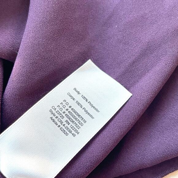 Wilfred Artizia Off The Shoulder Long Sleeve Blouse | Purple Size Small - Picture 4 of 7